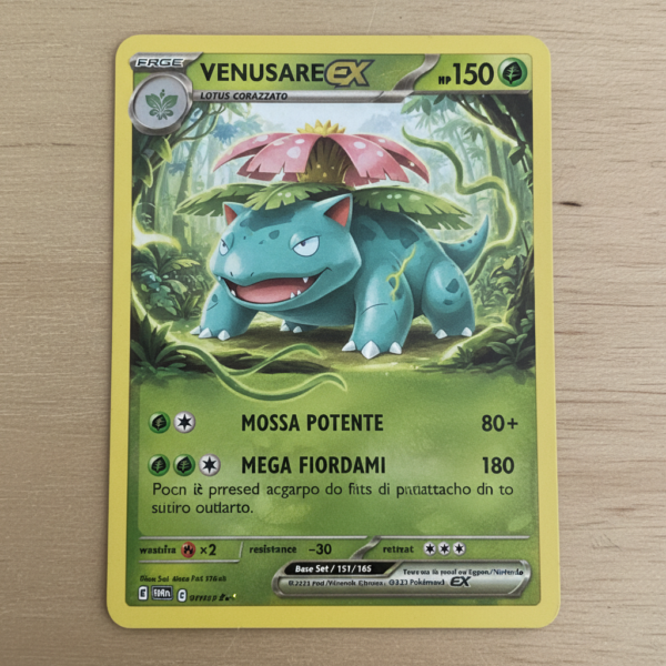 Venusaur EX - 151 (Italian Edition)